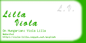 lilla viola business card